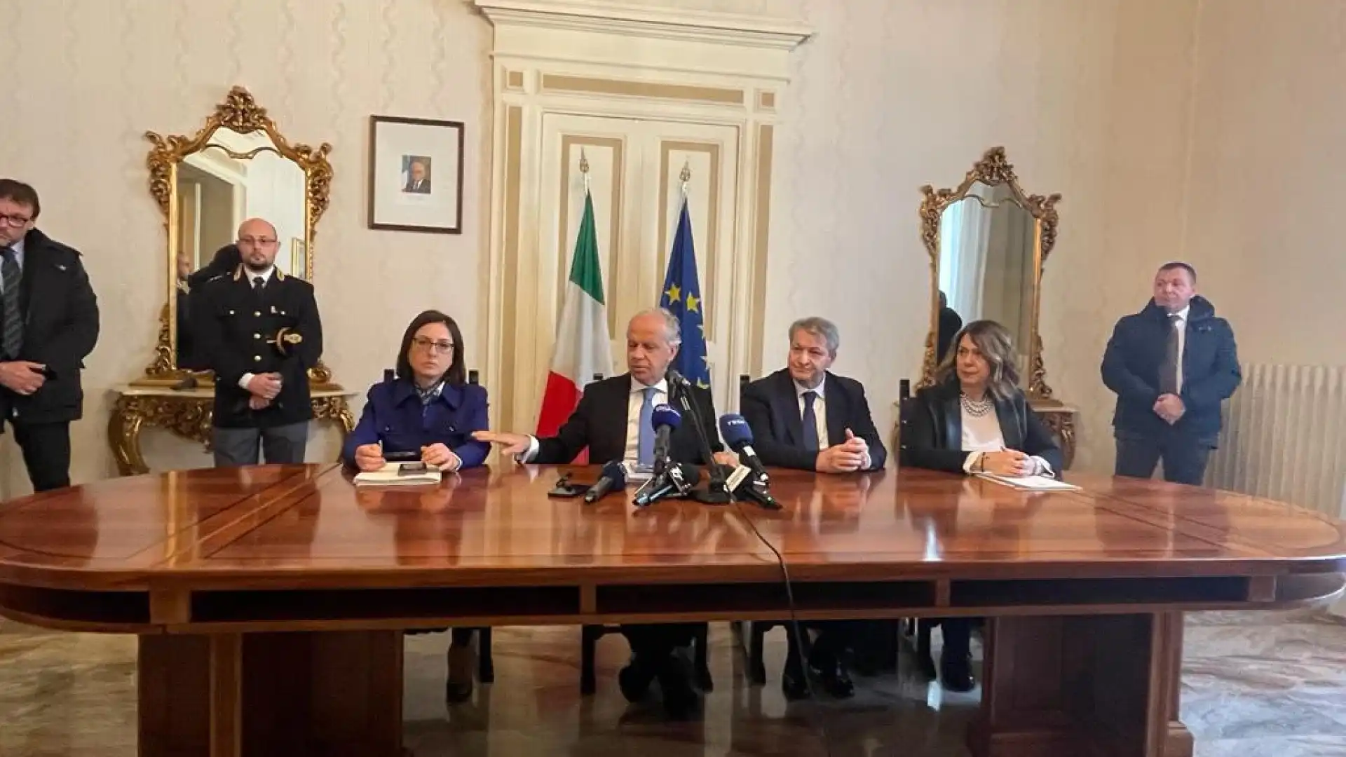 Visita Ministro Piantedosi a Campobasso. Il commento del presidente della Regione Molise Francesco Roberti.